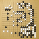 Board position at the end of game WAGC 2000 - Round 4 - Game 10: Paolo Montrasio vs Joan Pons