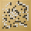Board position at the end of game WAGC 2000 - Round 5 - Game 10: Alexis Hernandez vs Ronald-Yasuki Matayoshi