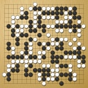 Board position at the end of game WAGC 2000 - Round 5 - Game 4: Geert Groenen vs Frederic Donzet