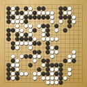 Board position at the end of game WAGC 2000 - Round 5 - Game 2: Ho-kil Pak vs Pingqiang Zhou