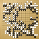 Board position at the end of game WAGC 2000 - Round 5 - Game 8: Mijodrag Stankovic vs Eitan Aharoni