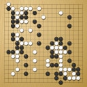 Board position at the end of game WAGC 2000 - Round 5 - Game 3: Zhenyu Zhou vs Jose Chacon
