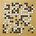 Board position at the end of game WAGC 2000 - Round 6 - Game 5: David Schoffel vs Yee-Hsun Wang