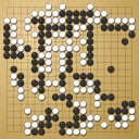 Board position at the end of game WAGC 2000 - Round 6 - Game 7: Miroslav Poliak vs Ralph Spiegl