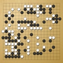 Board position at the end of game WAGC 2000 - Round 6 - Game 6: Pingqiang Zhou vs Jostein Flood