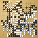Board position at the end of game WAGC 2000 - Round 7 - Game 2: Jong-Moon Lee vs Ho-kil Pak