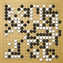Board position at the end of game WAGC 2000 - Round 7 - Game 3: Maleun-Saem Hong vs Pingqiang Zhou