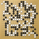 Board position at the end of game WAGC 2000 - Round 8 - Game 4: David Schoffel vs Pai-Yee Chu