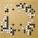 Board position at the end of game WAGC 2000 - Round 8 - Game 1: Hideyuki Sakai vs Pingqiang Zhou