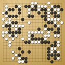 Board position at the end of game WAGC 2000 - Round 8 - Game 3: Maleun-Saem Hong vs Zhenyu Zhou