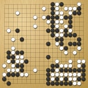 Board position at the end of game WAGC 2000 - Round 8 - Game 9: Stephen Flinter vs Jean Rakotondravelo