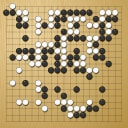Board position at the end of game WAGC 2001 - Round 1 - Game 7: Velimir Kuhar vs Jose Teles-Menezes