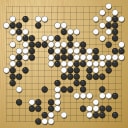 Board position at the end of game WAGC 2001 - Round 2 - Game 7: Brian Gallagher vs Paal Sannes
