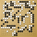 Board position at the end of game WAGC 2001 - Round 2 - Game 2: Juan-Jose Rivaud vs Alexej Lazarev