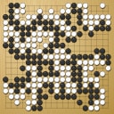 Board position at the end of game WAGC 2001 - Round 2 - Game 9: Vesa Laatikainen vs Marco Vajani