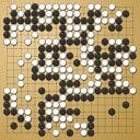 Board position at the end of game WAGC 2001 - Round 2 - Game 8: Woei-Haw Djap vs Davit Harutyunyan
