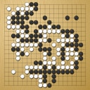 Board position at the end of game WAGC 2001 - Round 3 - Game 10: Irwin Hernandez vs Mandish Singh