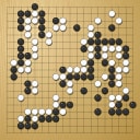 Board position at the end of game WAGC 2001 - Round 3 - Game 2: Moriei Kanazawa vs Diana Koszegi