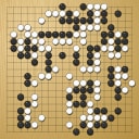Board position at the end of game WAGC 2001 - Round 4 - Game 6: Rafael Santos vs Milos Bojanic