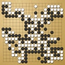 Board position at the end of game WAGC 2001 - Round 4 - Game 4: Tamar Cefarin vs Mihai Bisca