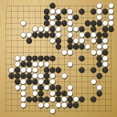 Board position at the end of game WAGC 2001 - Round 5 - Game 3: Keun-t`ae Ko vs Choon-Huat Lee
