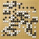 Board position at the end of game WAGC 2001 - Round 6 - Game 7: Harry Taari vs Dmytro Yatsenko
