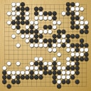 Board position at the end of game WAGC 2001 - Round 6 - Game 9: Juan-Jose Rivaud vs Fernando Manrique-Ochoa