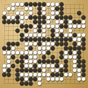 Board position at the end of game WAGC 2001 - Round 7 - Game 1: Daichun Li vs Alexej Lazarev