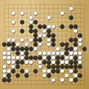 Board position at the end of game WAGC 2001 - Round 8 - Game 5: Fernando Aguilar vs Antoine Roche