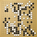 Board position at the end of game WAGC 2001 - Round 8 - Game 3: Geng-Yang Cai vs Zhiqi Yu