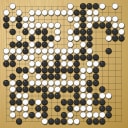 Board position at the end of game WAGC 2001 - Round 8 - Game 6: Krzysztof Giedrojc vs Harry Taari
