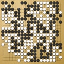 Board position at the end of game WAGC 2002 - Round 1 - Game 3: Matthew Cocke vs Hosuk Yi