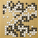 Board position at the end of game WAGC 2002 - Round 2 - Game 6: John Gibson vs Lauri Paatero