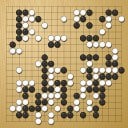 Board position at the end of game WAGC 2002 - Round 3 - Game 6: Husdin Aekasinghachai vs Gregory Solganik