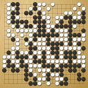 Board position at the end of game WAGC 2002 - Round 3 - Game 10: Oswaldo Moreano vs Jean Brauch