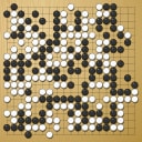 Board position at the end of game WAGC 2002 - Round 3 - Game 2: Pong-il Ri vs Yasuro Kikuchi
