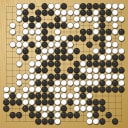 Board position at the end of game WAGC 2002 - Round 3 - Game 8: Sead Bacevina vs Alain Wettach