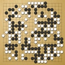 Board position at the end of game WAGC 2002 - Round 5 - Game 5: Gert Schnider vs Pierre Colmez