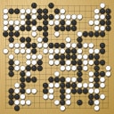 Board position at the end of game WAGC 2002 - Round 6 - Game 4: Victor Chow vs Cristian Pop