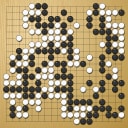 Board position at the end of game WAGC 2002 - Round 8 - Game 3: Dmytro Bogatskyy vs Dragan Barisic