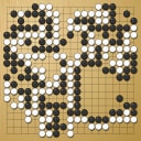 Board position at the end of game WAGC 2004 - Round 1 - Game 6: Alfonso Perez vs Zoran Mutabzija