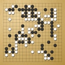 Board position at the end of game WAGC 2004 - Round 1 - Game 4: Edison Ong vs Nikola Jevtic
