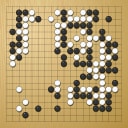 Board position at the end of game WAGC 2004 - Round 1 - Game 8: Timo Puha vs Sansar Tsolmon