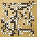 Board position at the end of game WAGC 2004 - Round 1 - Game 5: Tony Purcell vs Jan Ramon