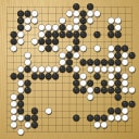 Board position at the end of game WAGC 2004 - Round 2 - Game 7: Eduardo Lopez-Herrero vs Edgar Ivan Escobar