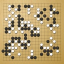 Board position at the end of game WAGC 2004 - Round 2 - Game 5: Peter Brouwer vs Alfredo Valenzuela