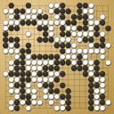 Board position at the end of game WAGC 2004 - Round 3 - Game 5: Augusto Unten vs Peter Brouwer