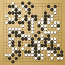 Board position at the end of game WAGC 2004 - Round 3 - Game 1: Dmitrij Surin vs Kang-wuk Yi