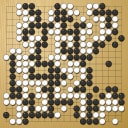 Board position at the end of game WAGC 2004 - Round 4 - Game 4: Felix von Arnim vs Dmitrij Surin