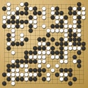 Board position at the end of game WAGC 2004 - Round 5 - Game 3: Ling-Ying Tong vs Dmytro Yatsenko